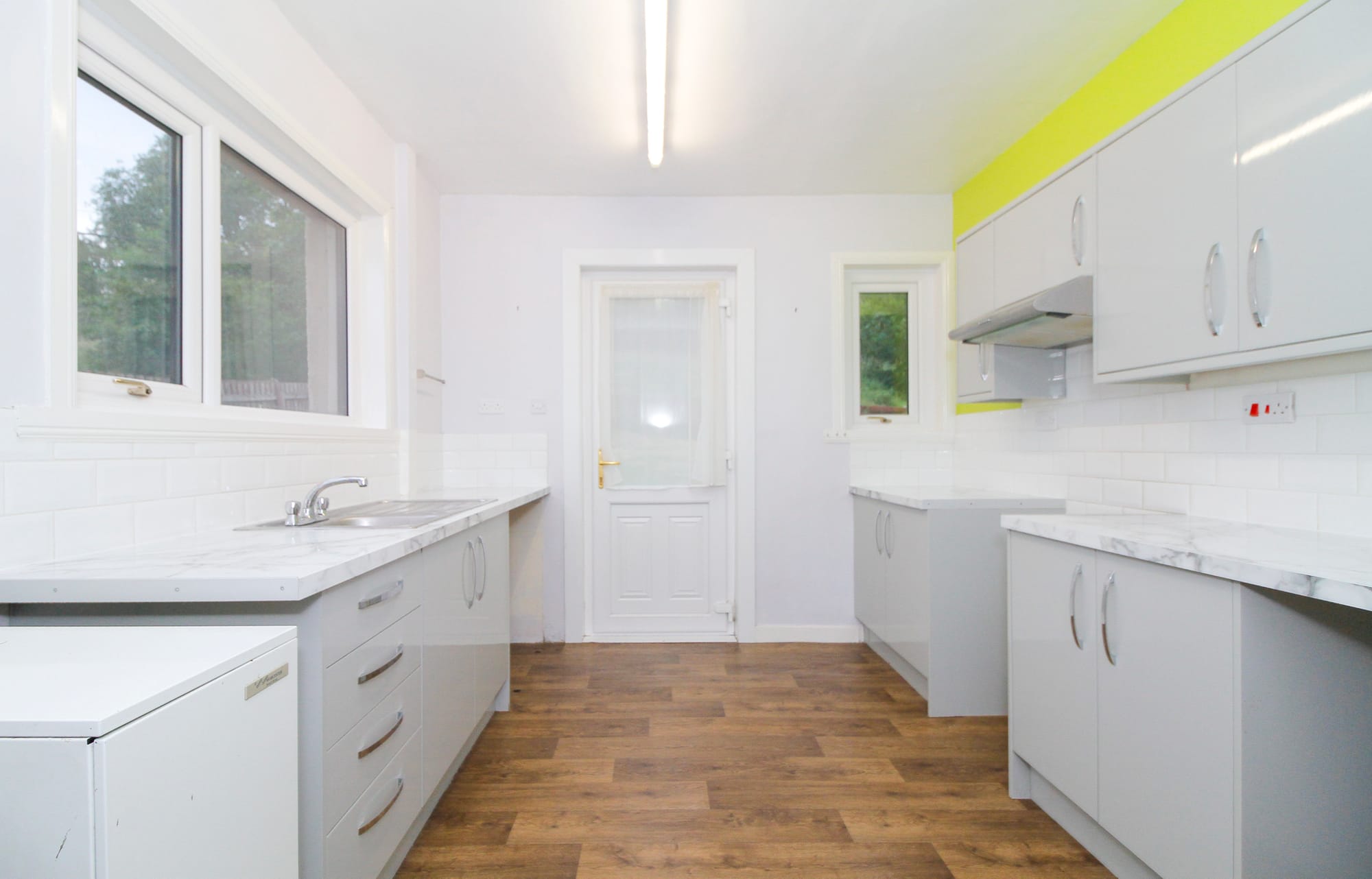 Kitchen, sink and window
