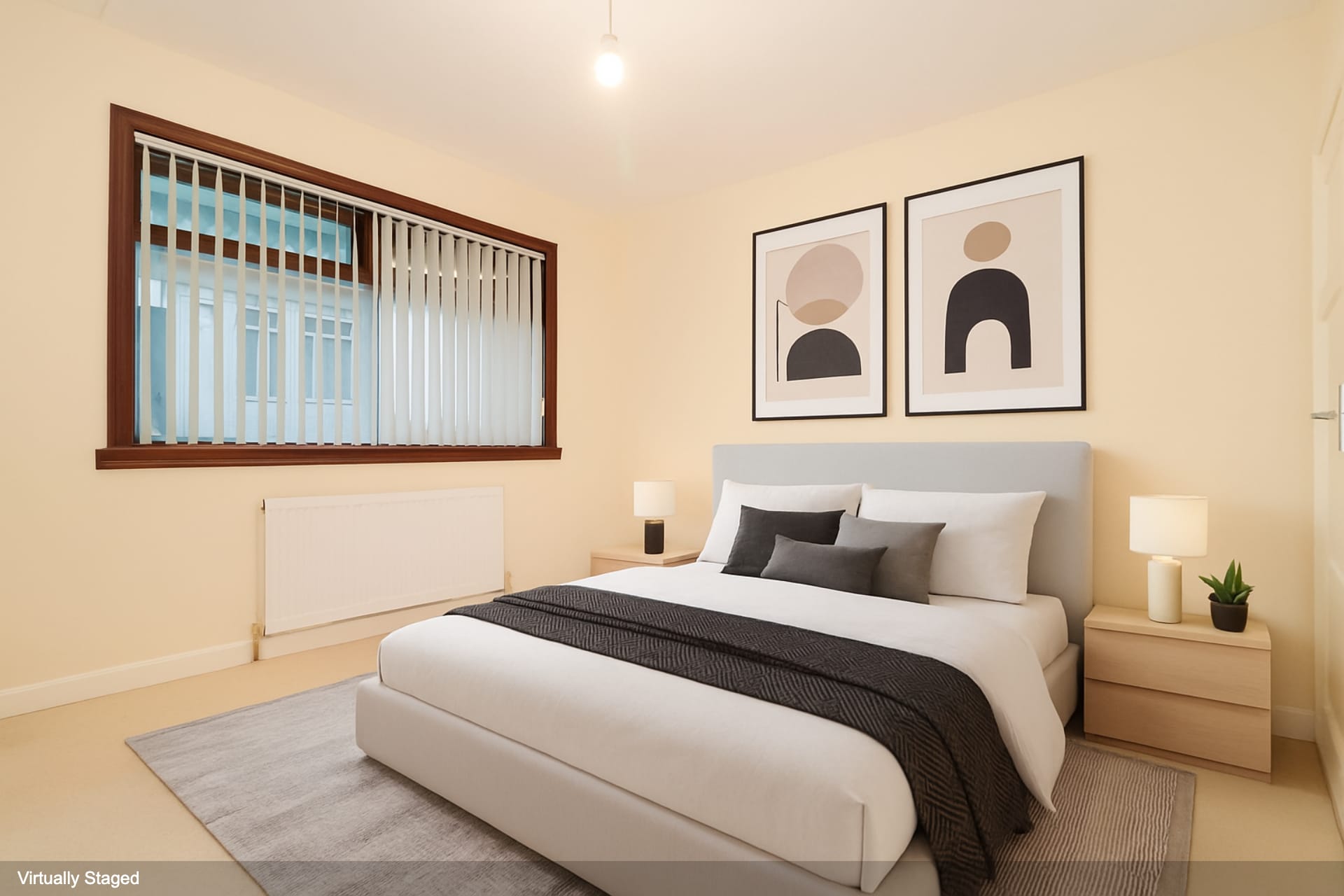 Bedroom 2, virtually staged