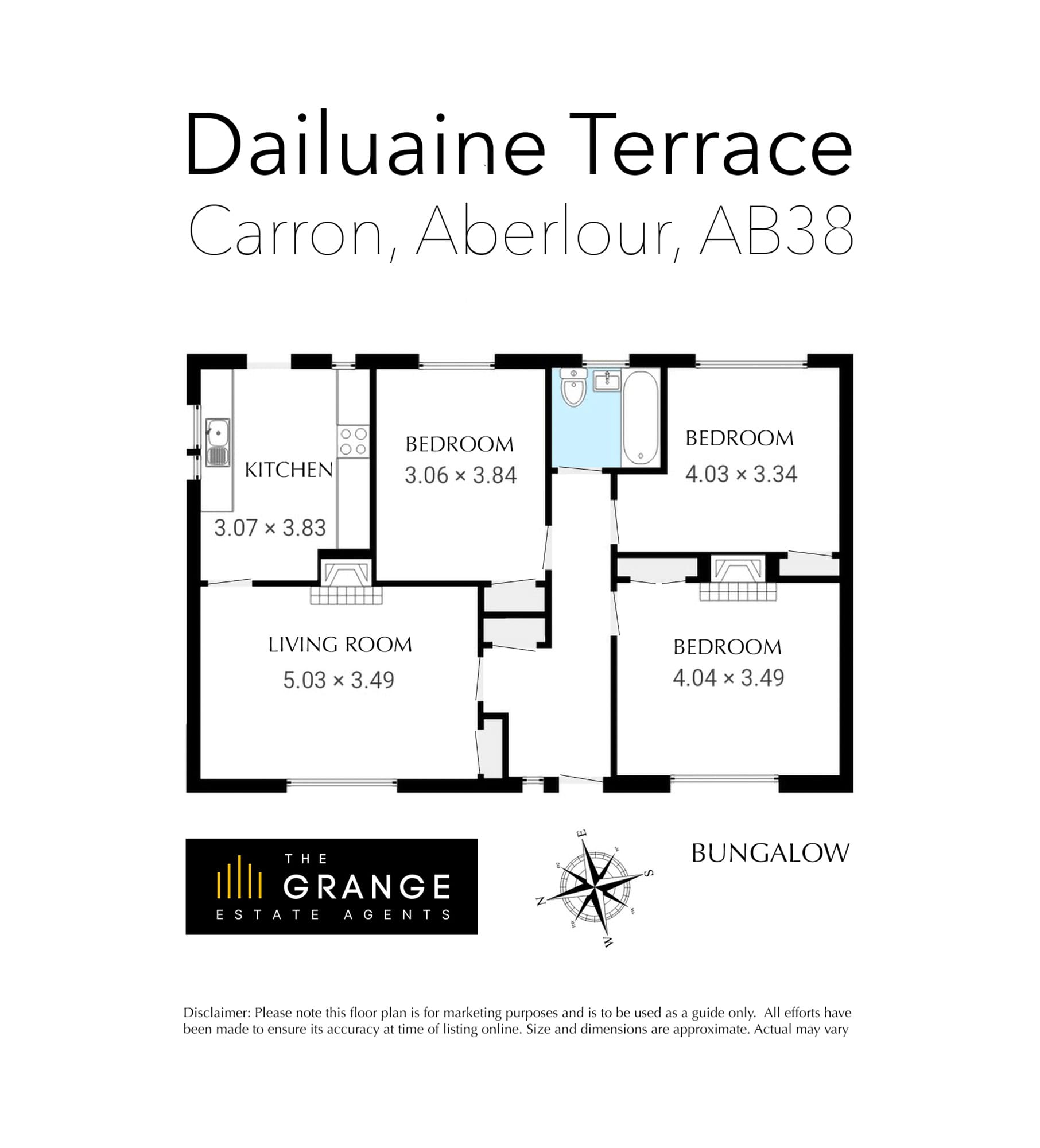 Floor plan of Dailuaine Terrace, Carron, Floor plan