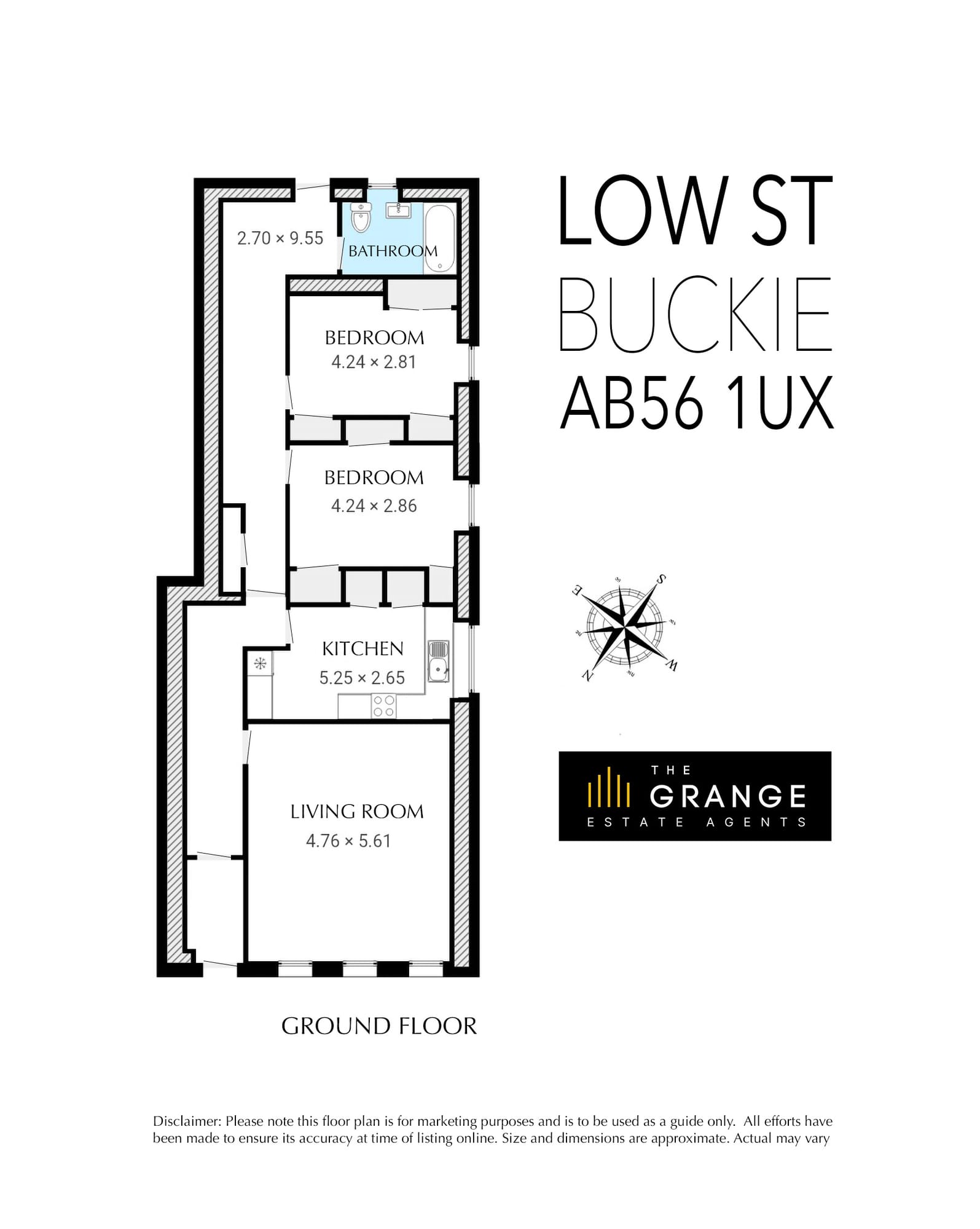 Floor plan of 4 Low Street, Buckie, Floor plan