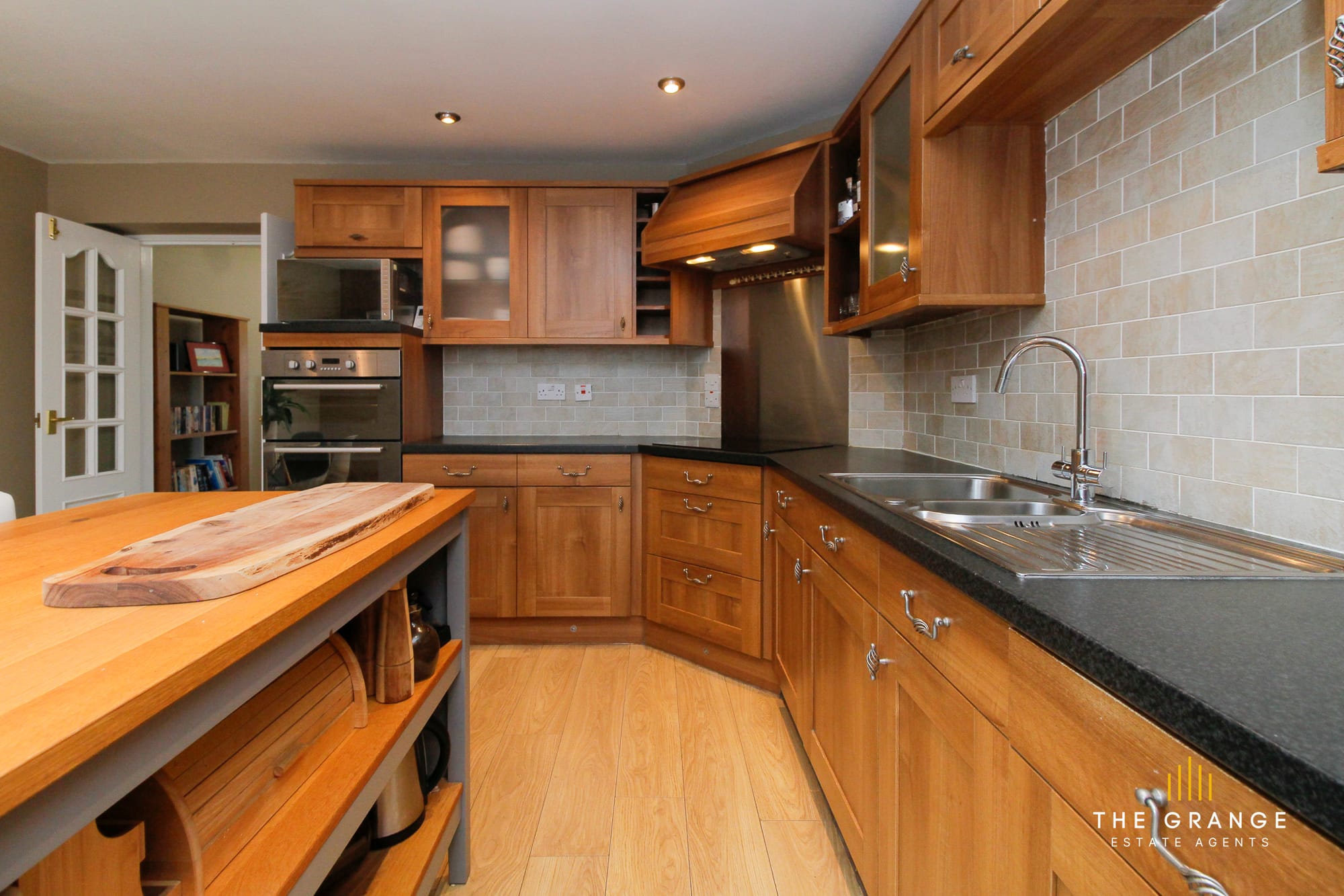 Kitchen hob, sink and fitted units