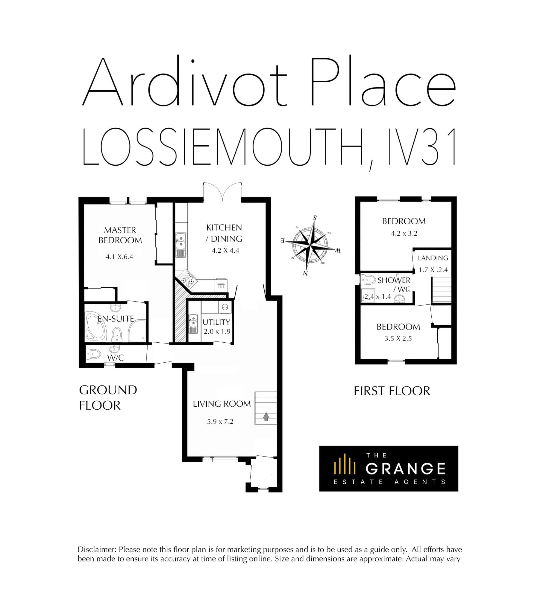 Floor plan of Ardivot Place, Lossiemouth, Floor plan