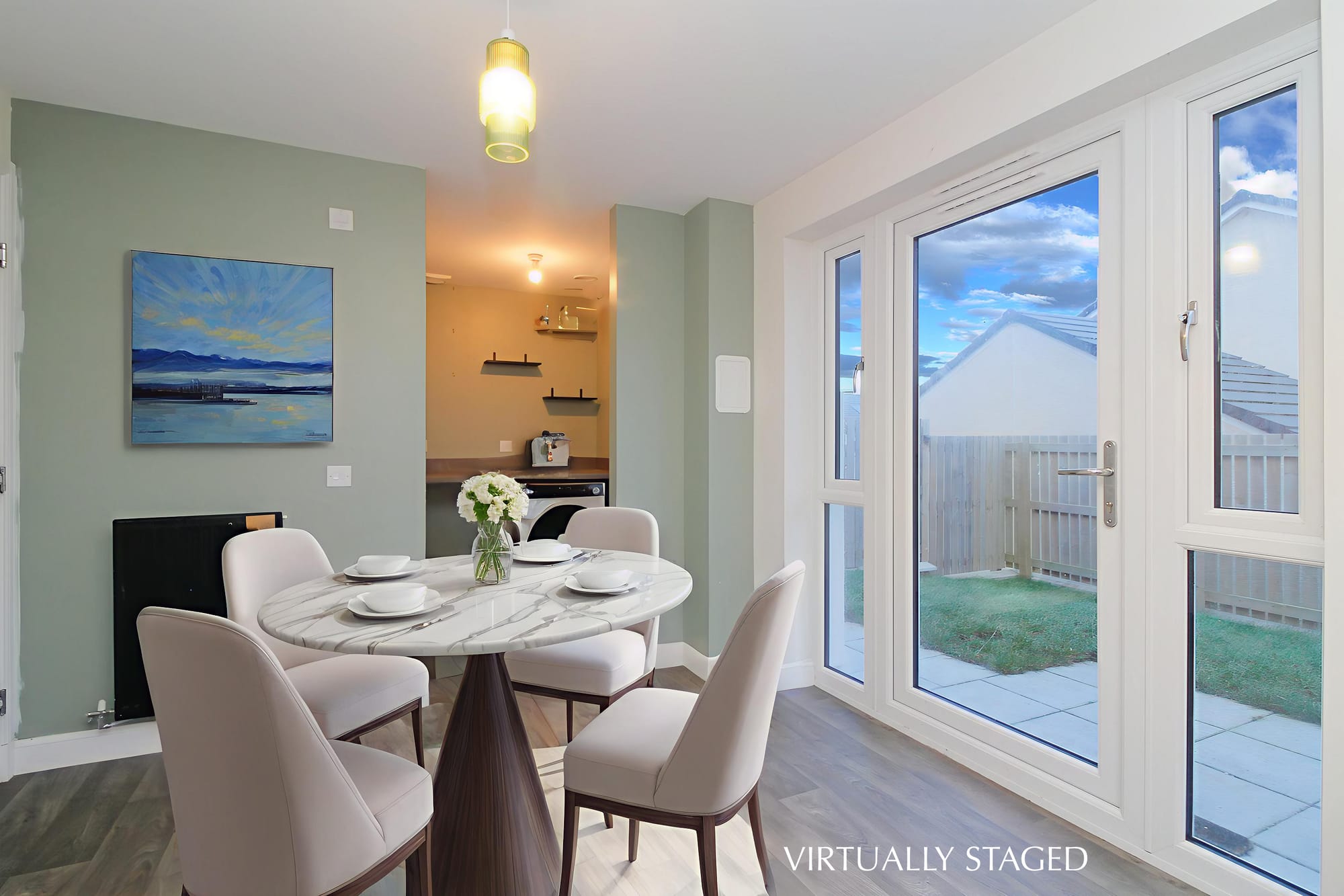 Kitchen (virtually staged)