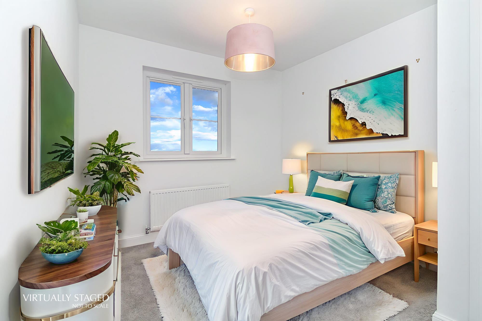 Double bedroom (virtually staged)