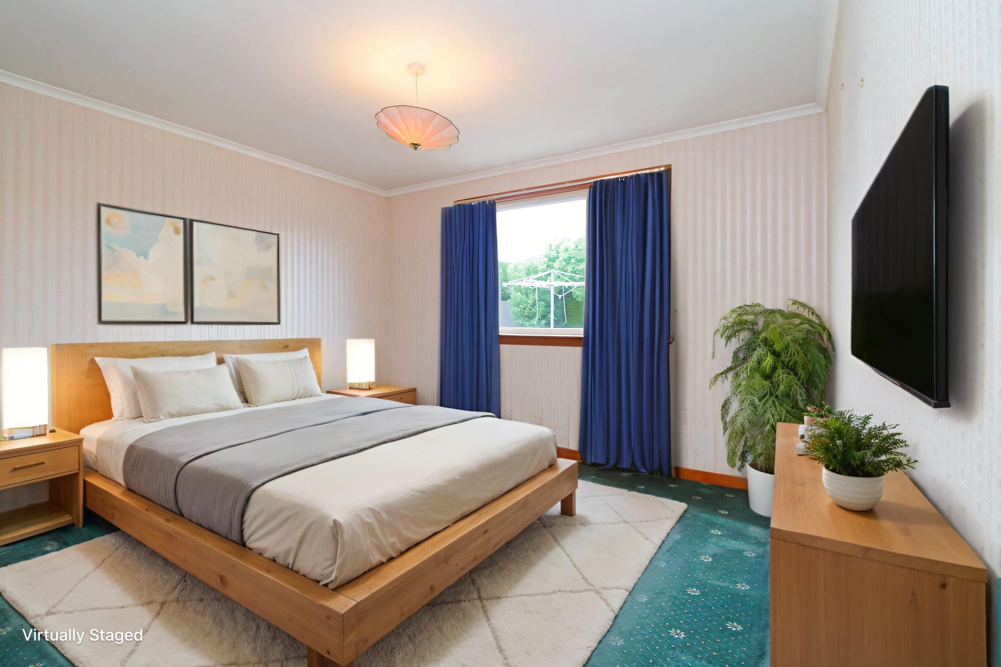 Bedroom (virtually staged)