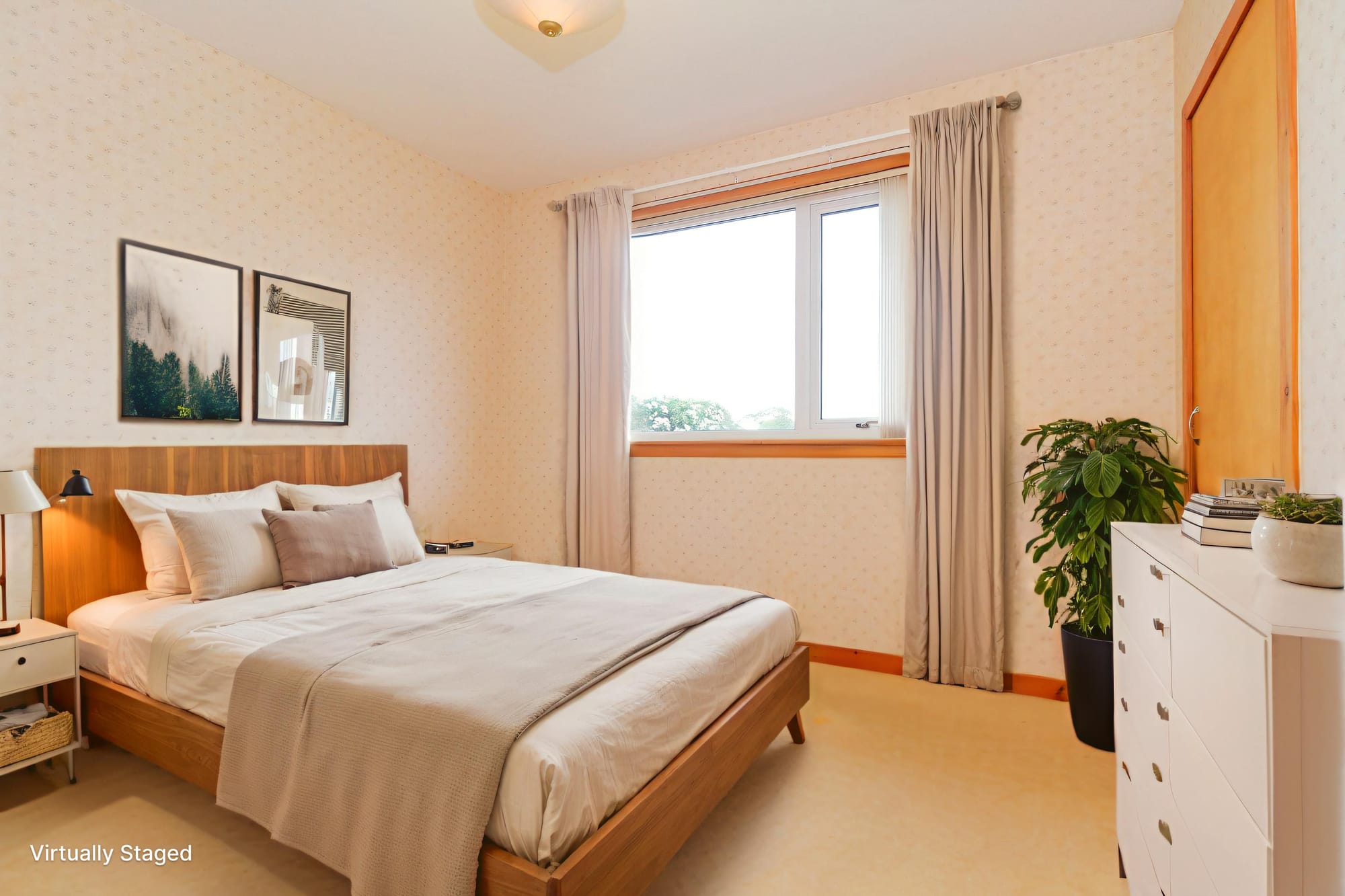 Bedroom (virtually staged)
