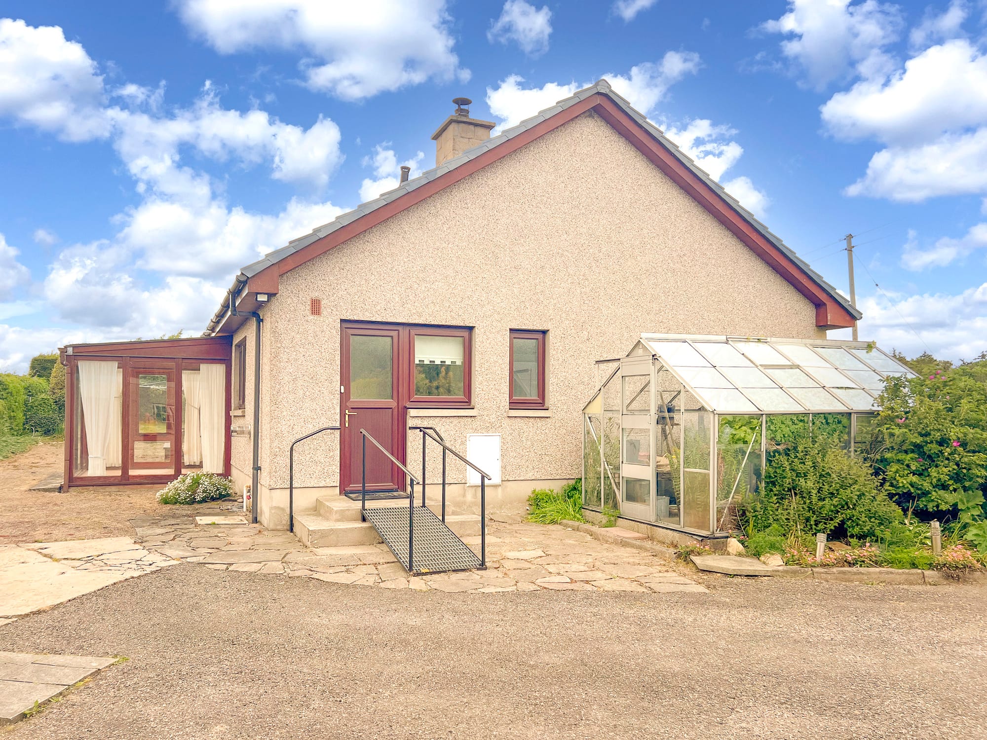 The bungalow and garden