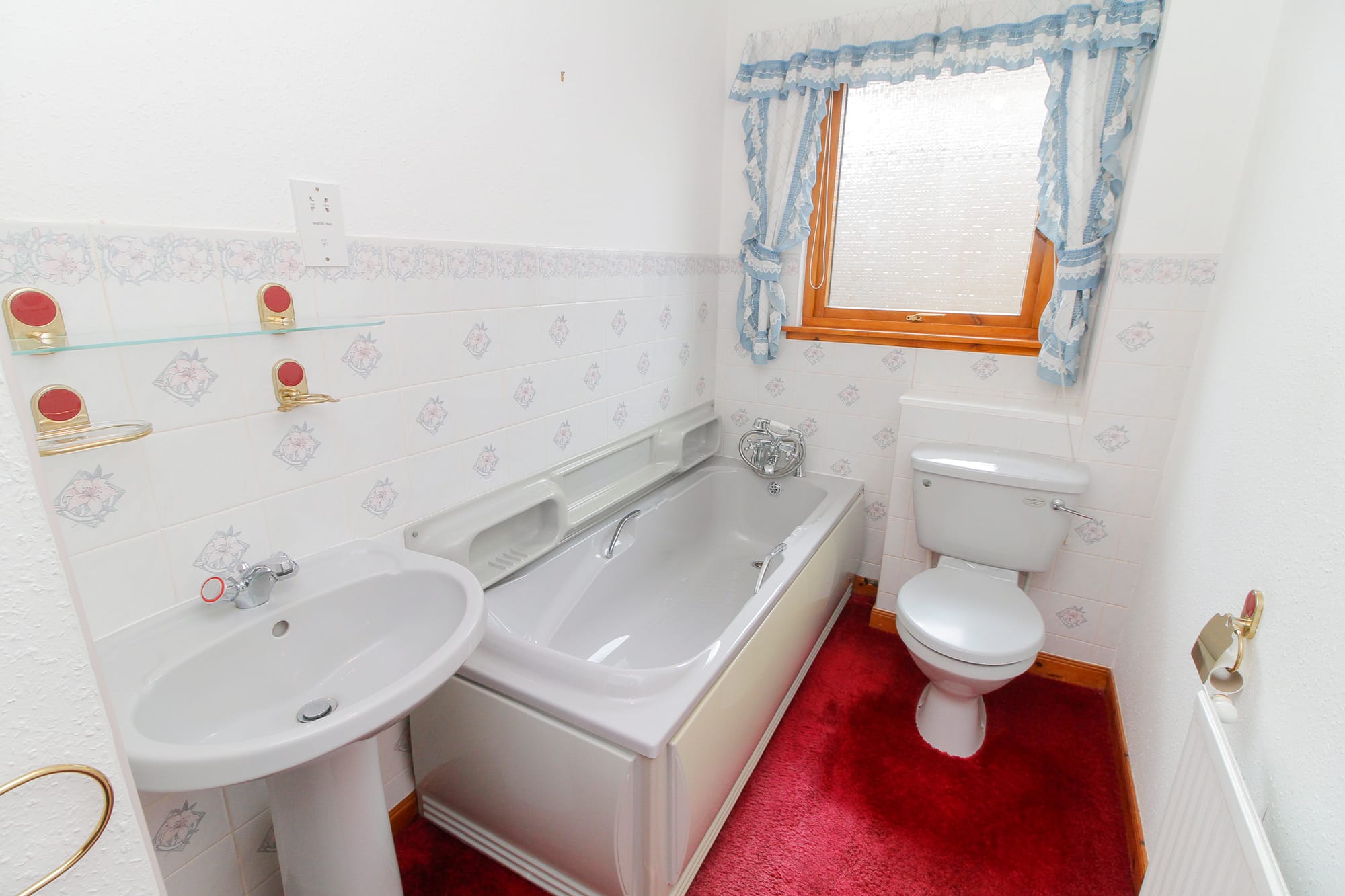 Family bathroom with bath and shower
