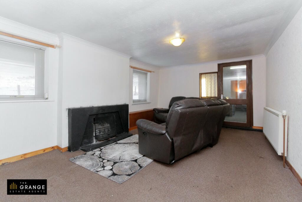 Living room with fireplace