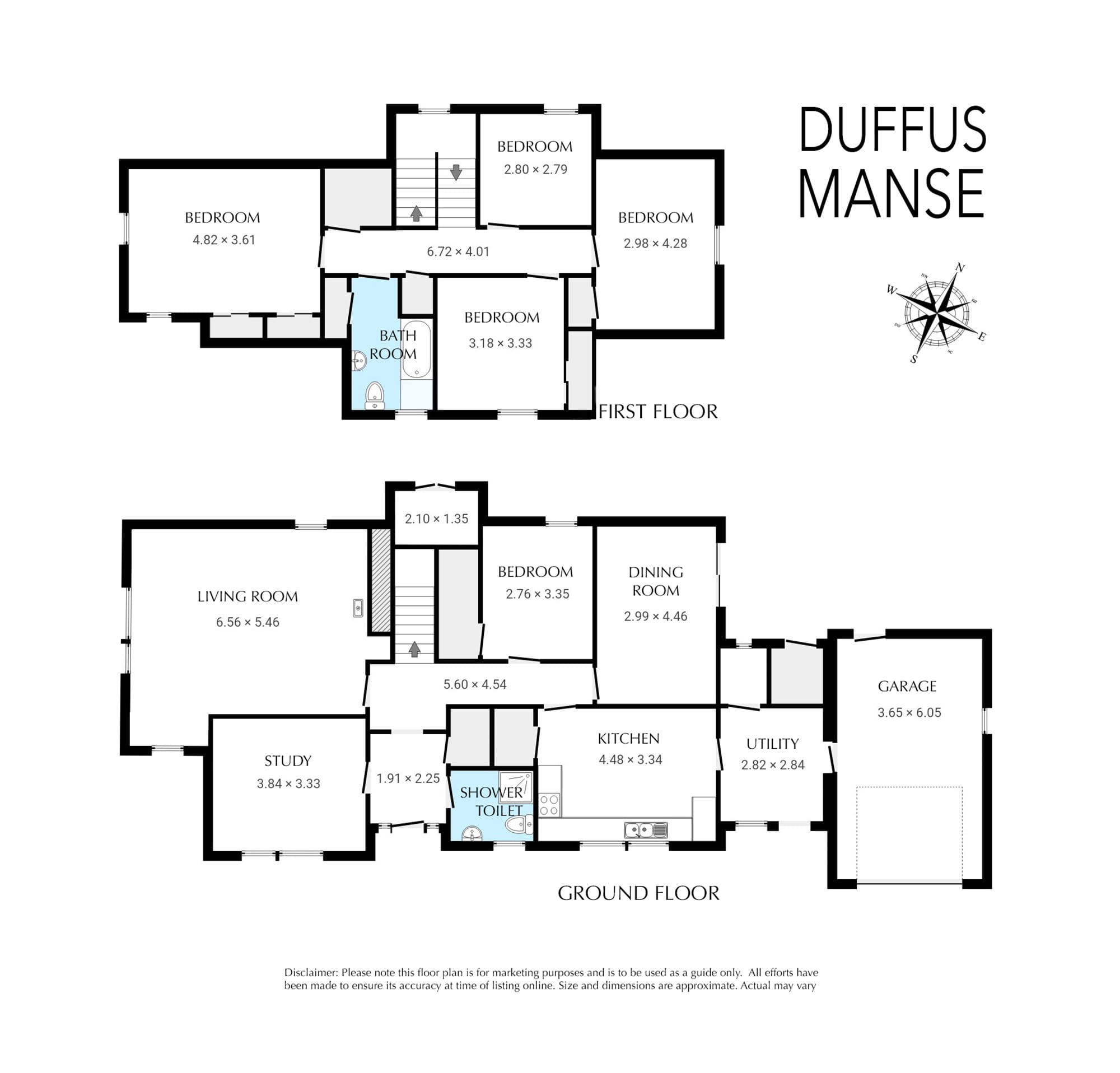 Floor plan of Duffus, Elgin, Floor plan