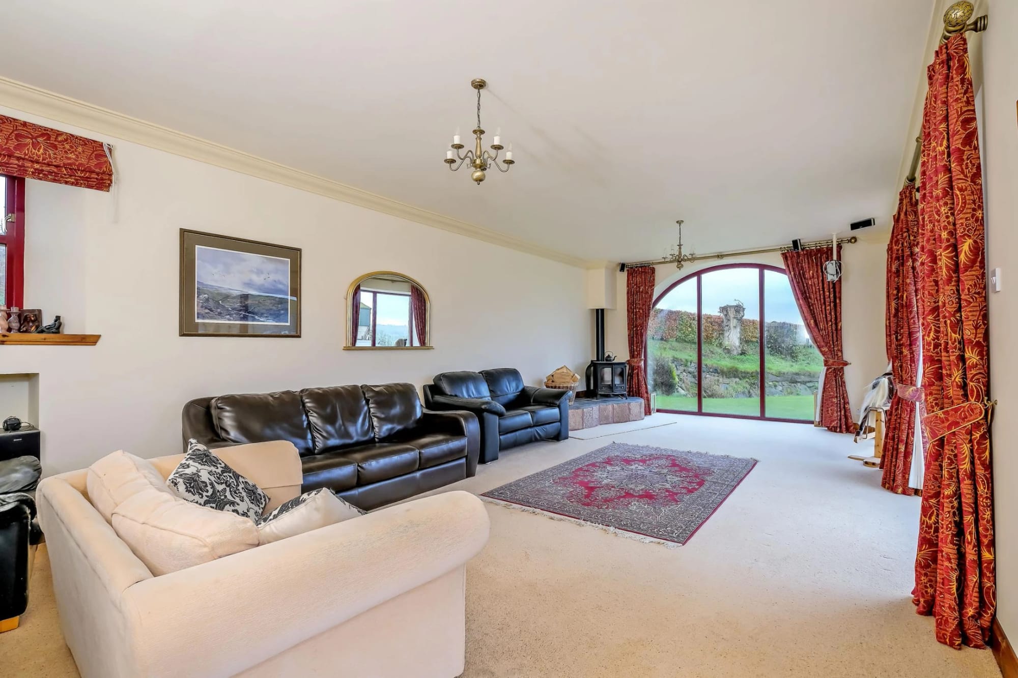 Living room with countryside views