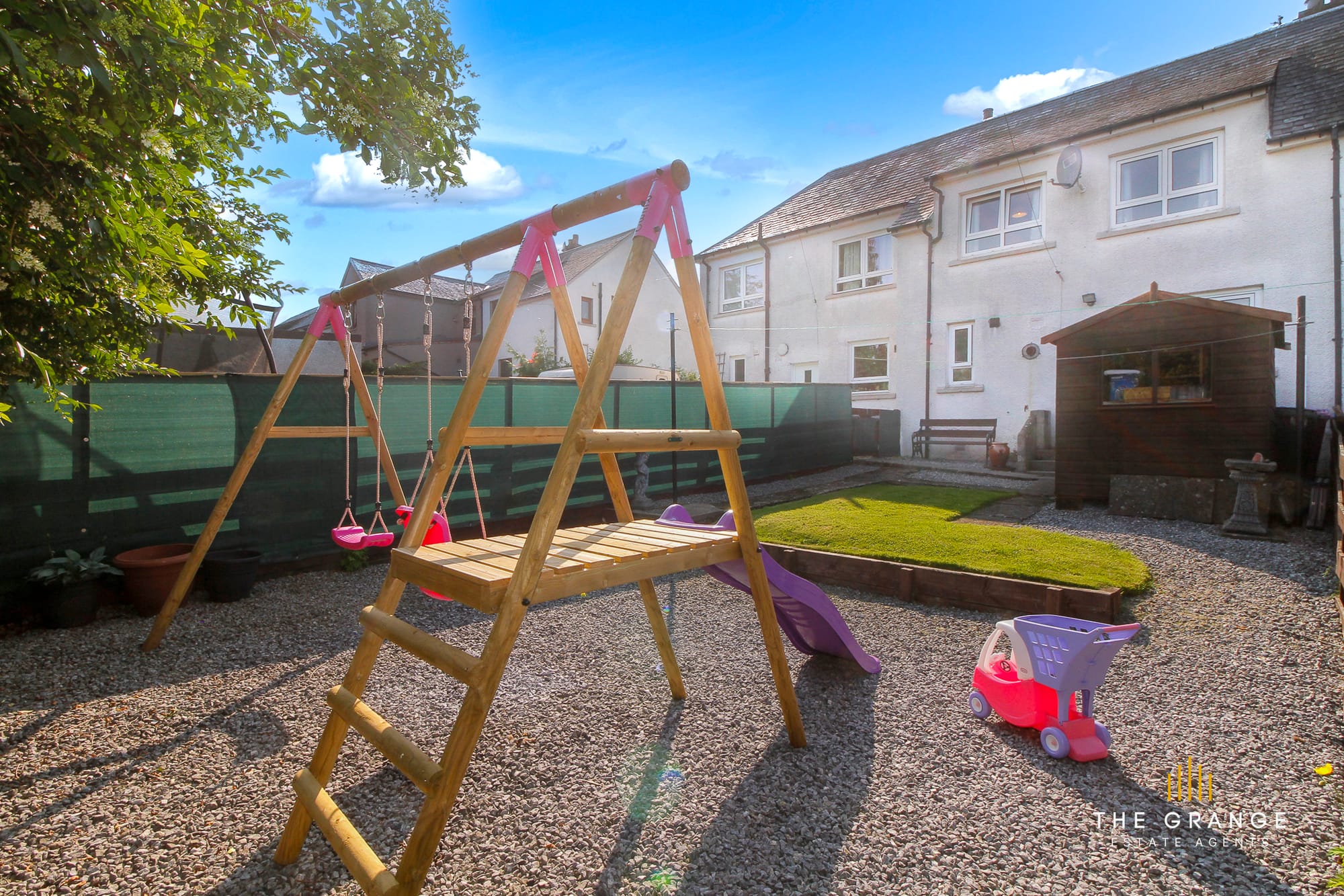 Rear garden from above