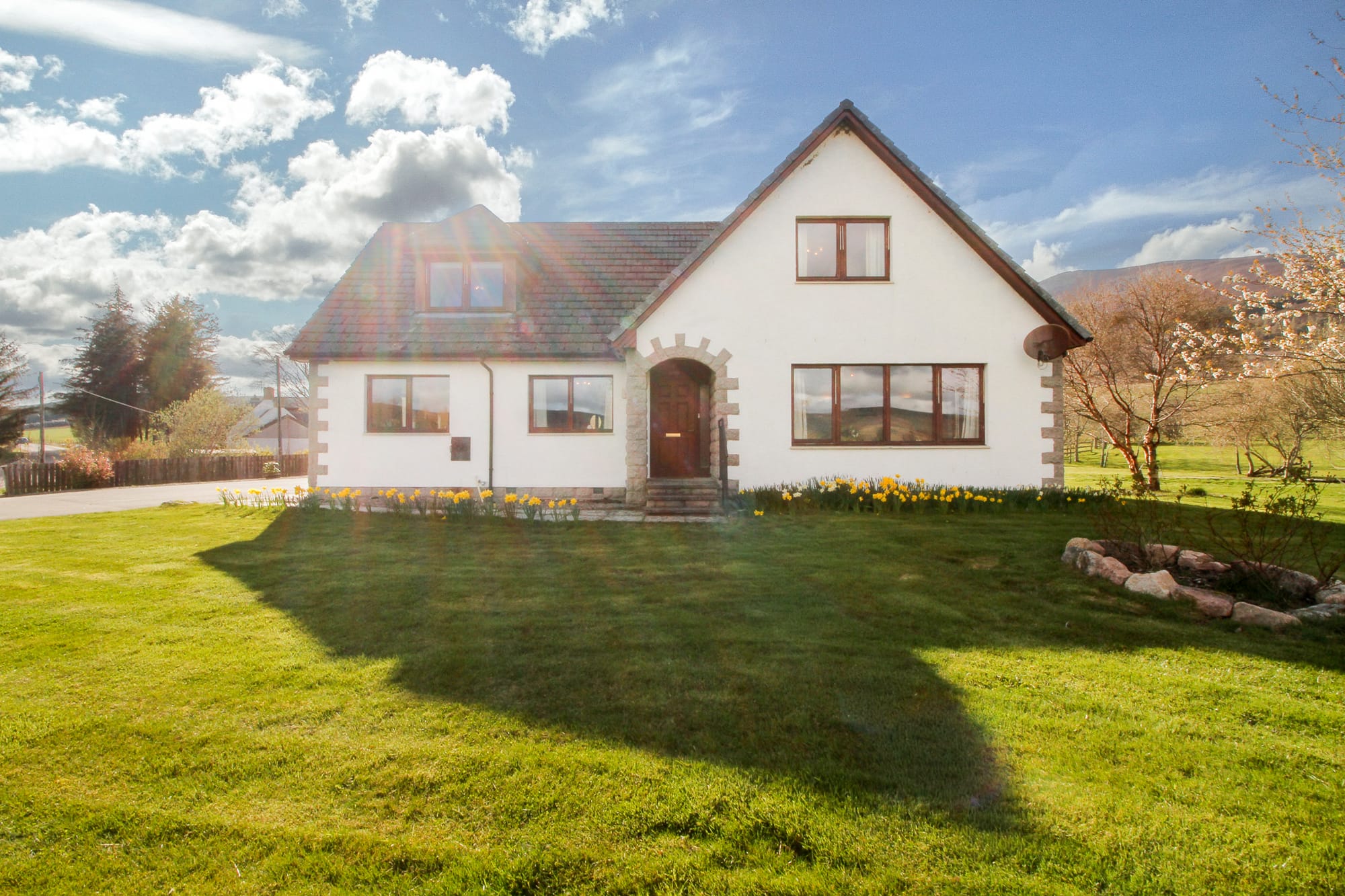 The house and garden