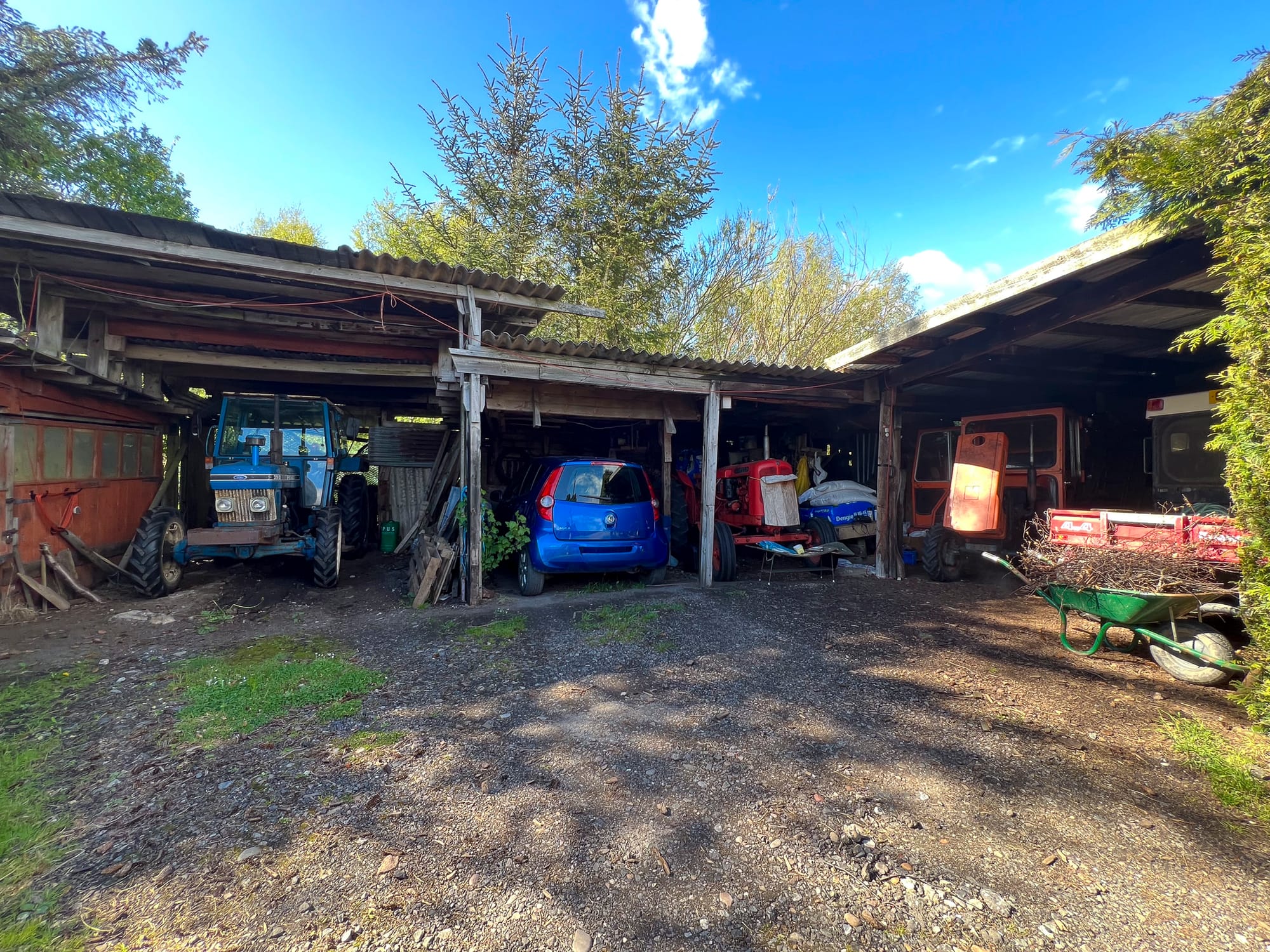 Carport and outbuildings