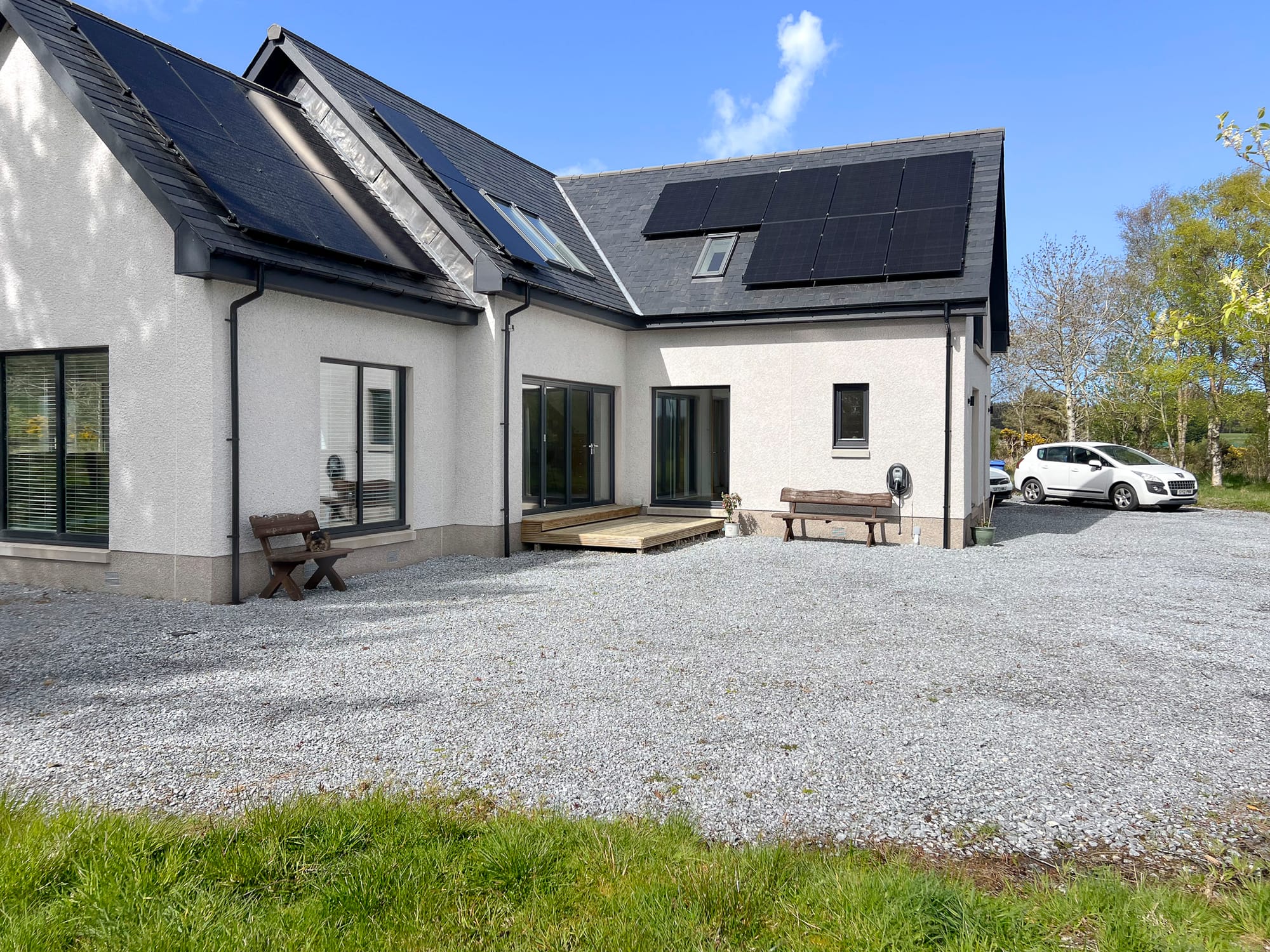 Rear of the house and patio