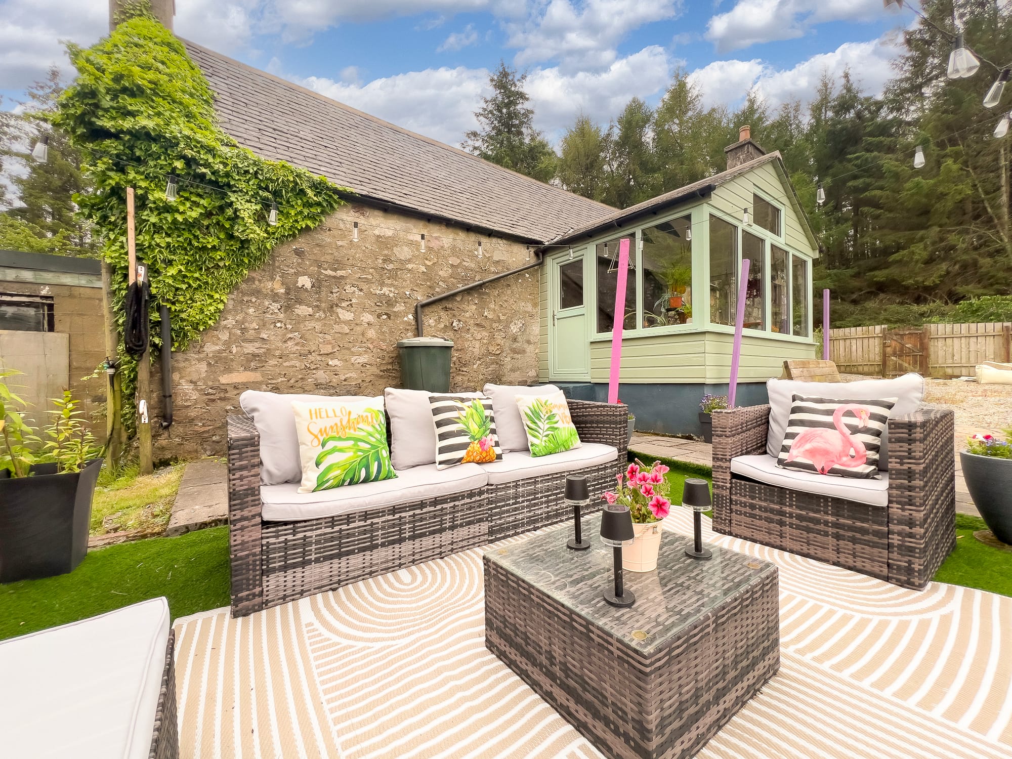 Patio and sun room