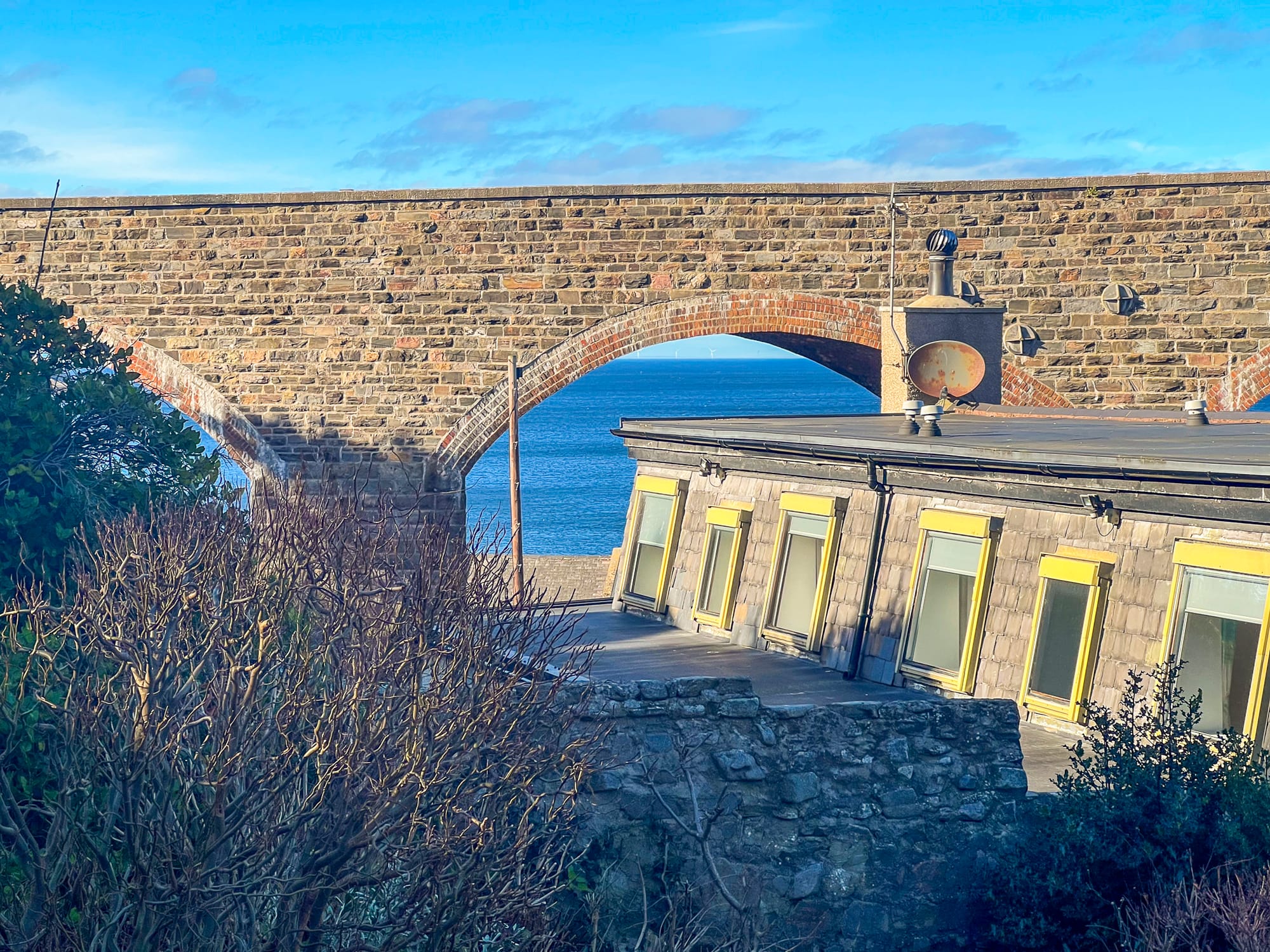 Cullen viaduct and coastline