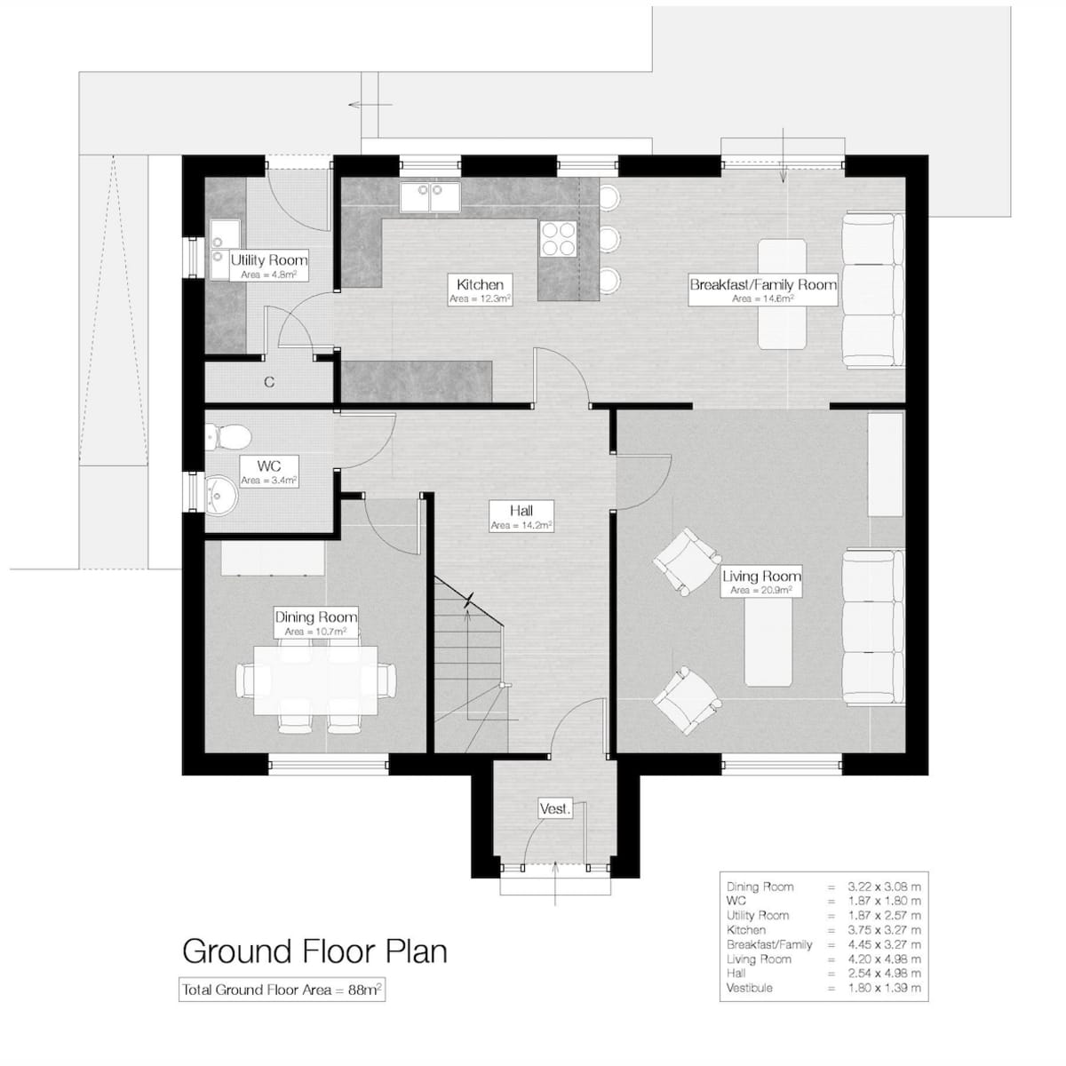 Floor plan of Old Mill of Boyne, Floor plan