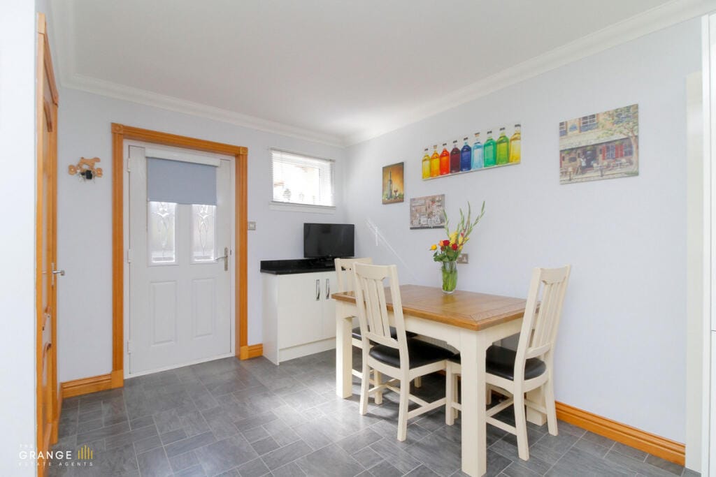 Dining area near the back door
