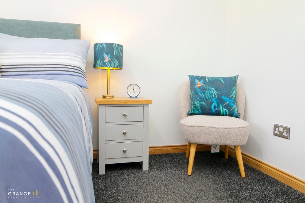 Bedroom seating area