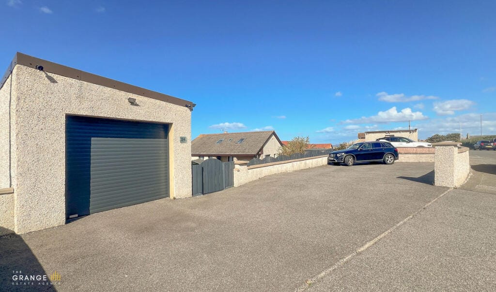 Garage and driveway