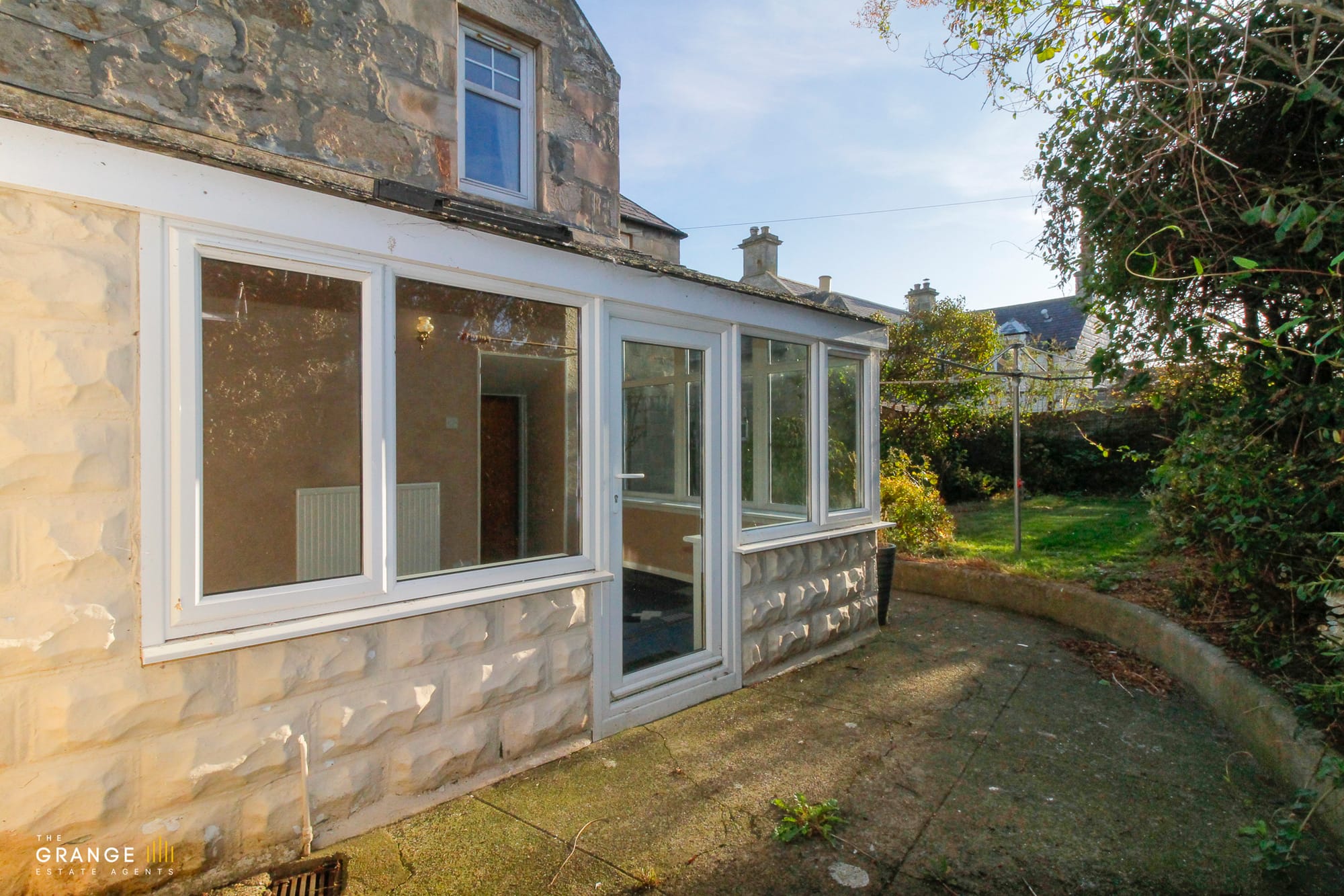 Conservatory and rear patio