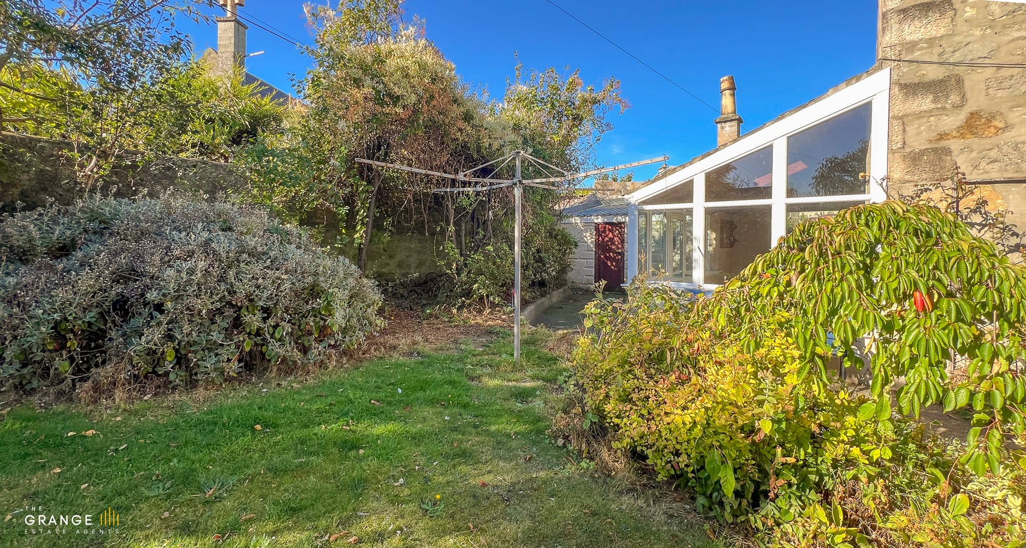 The rear garden