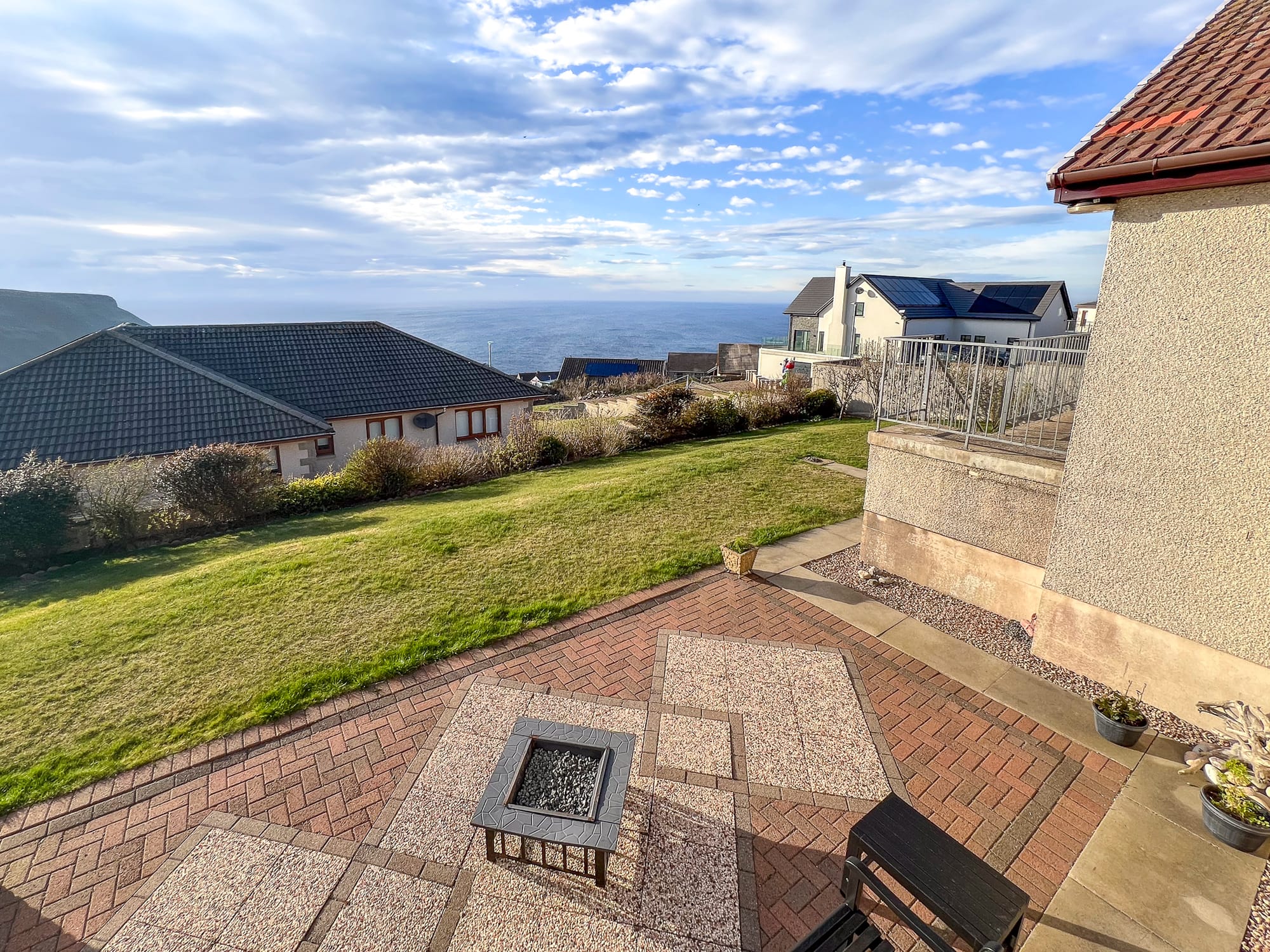 Garden with sea views