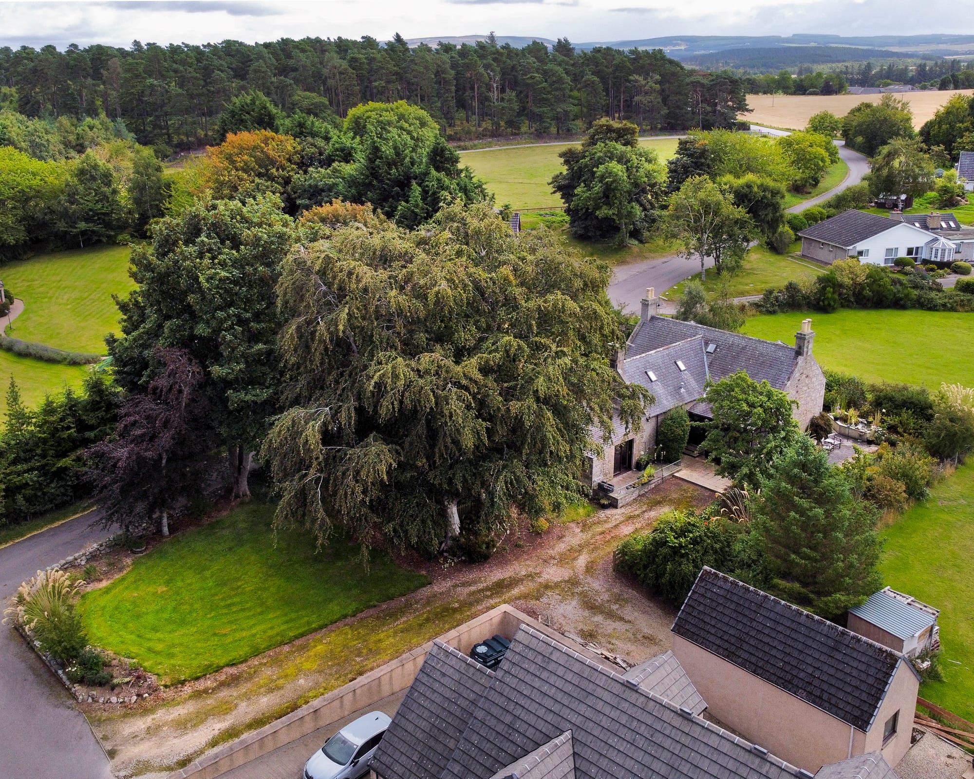 The house in open Moray farmland
