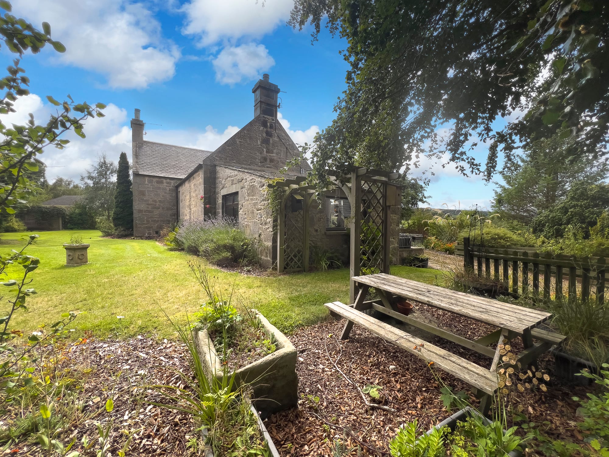 The house and its garden