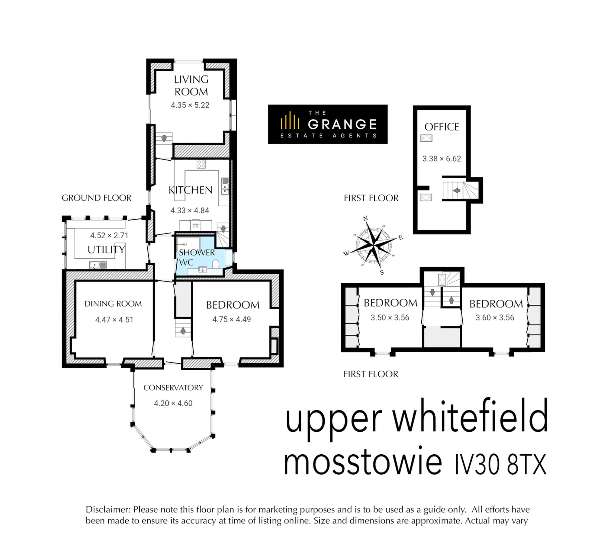 Floor plan of Upper Whitefield, Mosstowie, Floor plan